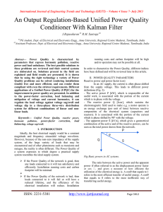 An Output Regulation-Based Unified Power Quality Conditioner With Kalman Filter J.Rajasekaran