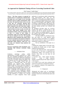 An Approach for Optimized Timing of Error Correcting Unordered Codes