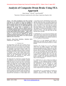 Analysis of Composite Drum Brake Using FEA Approach