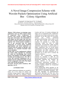 A Novel Image Compression Scheme with Wavelet Packets Optimization Using Artificial