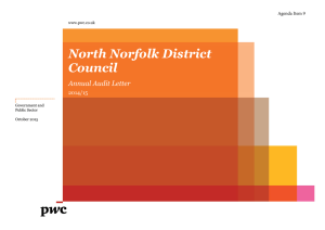 North Norfolk District Council Annual Audit Letter 2014/15