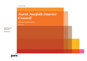 North Norfolk District Council Annual Audit Letter 2013/14