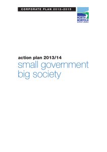 small government big society action plan 2013/14