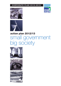 small government big society action plan 2012/13