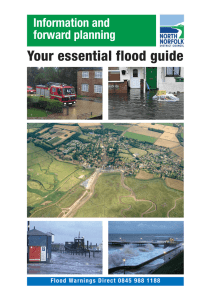 Your essential flood guide Information and forward planning
