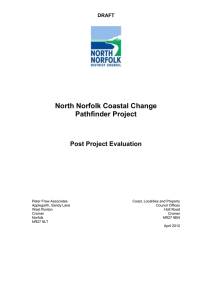 North Norfolk Coastal Change Pathfinder Project  Post Project Evaluation