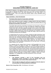 OFFICERS’ REPORTS TO DEVELOPMENT CONTROL COMMITTEE – 20 MAY 2010