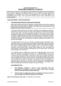 OFFICERS’ REPORTS TO DEVELOPMENT COMMITTEE – 23 JUNE 2011