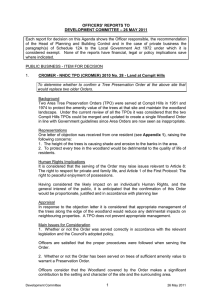 OFFICERS’ REPORTS TO DEVELOPMENT COMMITTEE – 26 MAY 2011