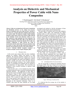 Analysis on Dielectric and Mechanical Properties of Power Cable with Nano Composites T.Thenthiruppathi