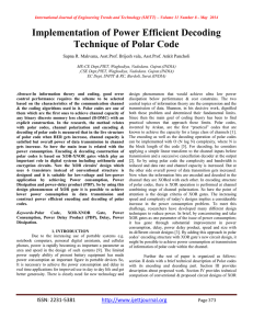 Implementation of Power Efficient Decoding Technique of Polar Code