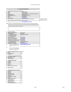 Common Data Set 2011-2012 Name: Kathleen Foley Title: