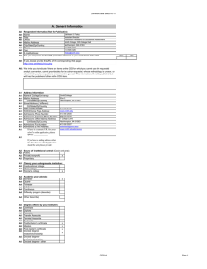 Common Data Set 2010-11 Name: Title: Office: