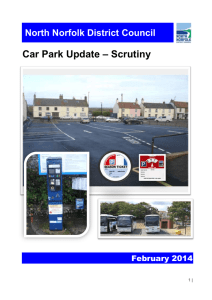 – Scrutiny Car Park Update North Norfolk District Council