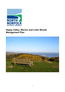 Happy Valley, Warren and Links Woods Management Plan  1