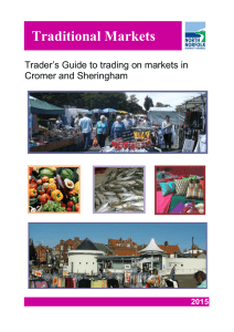 Traditional Markets Trader’s Guide to trading on markets in Cromer and Sheringham