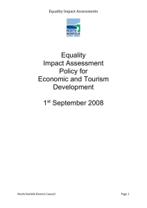 Equality Impact Assessment Policy for
