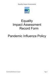 Equality Impact Assessment Record Form