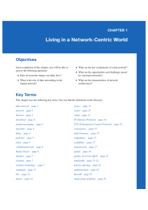 Living in a Network-Centric World Objectives CHAPTER 1