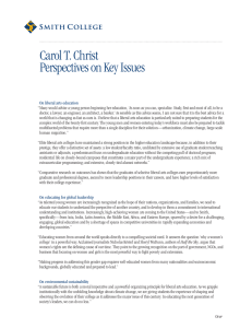 Carol T. Christ Perspectives on Key Issues