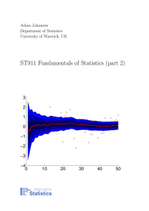 ST911 Fundamentals of Statistics (part 2) 3 2 1