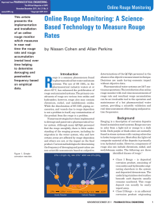 Online Rouge Monitoring: A Science- Based Technology to Measure Rouge Rates