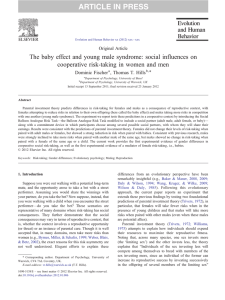 The baby effect and young male syndrome: social influences on