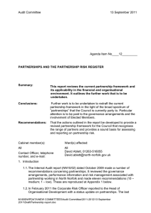 Audit Committee 13 September 2011  Agenda Item No____12_________