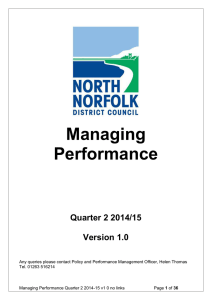 Managing Performance Quarter 2 2014/15