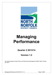Managing Performance Quarter 2 2013/14