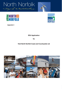 EDU Application by Visit North Norfolk Coast and Countryside Ltd