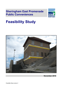 Feasibility Study Sheringham East Promenade Public Conveniences