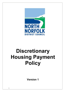 Discretionary Housing Payment Policy