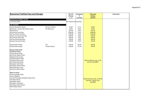 Resources Portfolio Fees and Charges Appendix D 2011/12 Proposed