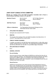 JOINT STAFF CONSULTATIVE COMMITTEE