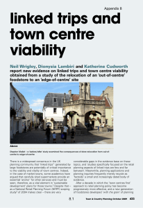 linked trips and town centre viability