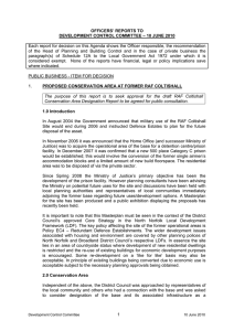 OFFICERS’ REPORTS TO DEVELOPMENT CONTROL COMMITTEE – 10 JUNE 2010