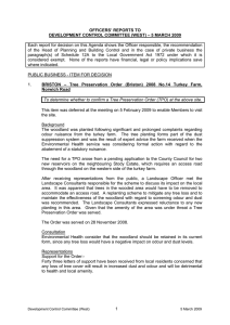 OFFICERS’ REPORTS TO DEVELOPMENT CONTROL COMMITTEE (WEST) – 5 MARCH 2009