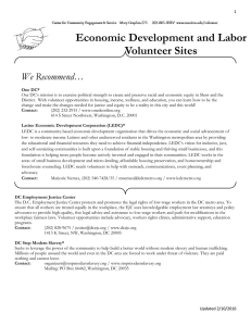 Economic Development and Labor Volunteer Sites We Recommend…