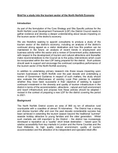 Brief for a study into the tourism sector of the...  Introduction As part of the formulation of the Core Strategy and...