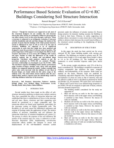 Performance Based Seismic Evaluation of G+6 RC Ramesh Baragani , Dr.S.S.Dyavanal