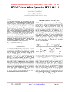 HMM Driven White Space for IEEE 802.11