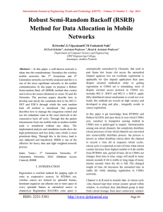 Robust Semi-Random Backoff (RSRB) Method for Data Allocation in Mobile Networks
