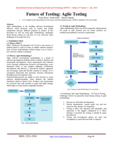 Future of Testing: Agile Testing Pooja Desai ,Parth Desai ,