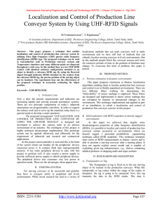 Localization and Control of Production Line