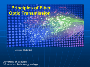 Principles of Fiber  Optic Transmission i
