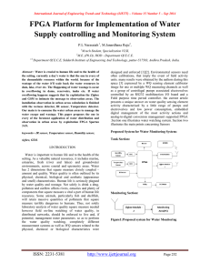 FPGA Platform for Implementation of Water Supply controlling and Monitoring System