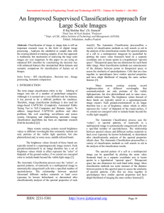 An Improved Supervised Classification approach for Large Scale Images ,Ch. Ramesh