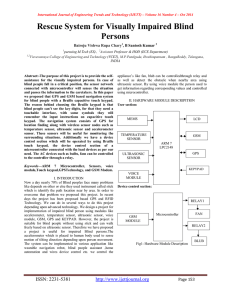 Rescue System for Visually Impaired Blind Persons Bairoju Vishwa Rupa Chary