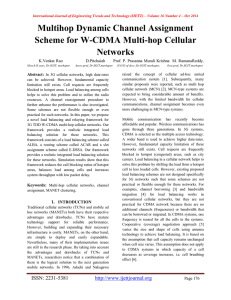 Multihop Dynamic Channel Assignment Scheme for W-CDMA Multi-hop Cellular Networks